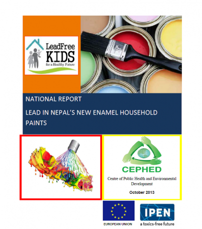 Nepal lead paint report cover