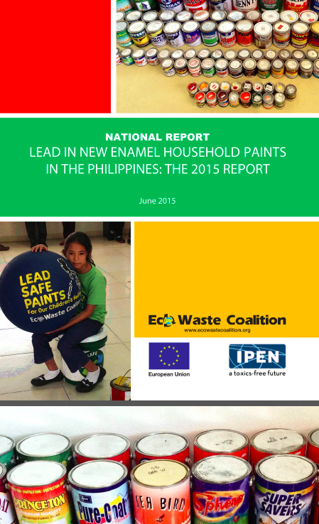 Philippines 2015 Lead Paint report cover
