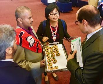 Ram serves tuna to delegates