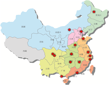 China Project Map