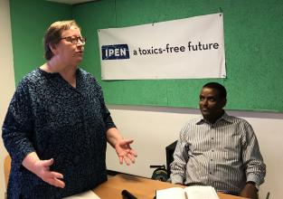 IPEN Co-Chairs Pamela Miller and Dr. Tadesse Amera at the IPEN prep meeting
