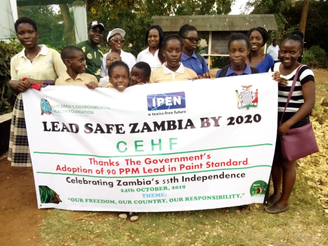 CEHF in Zambia worked to raise awareness and support for a new lead paint law